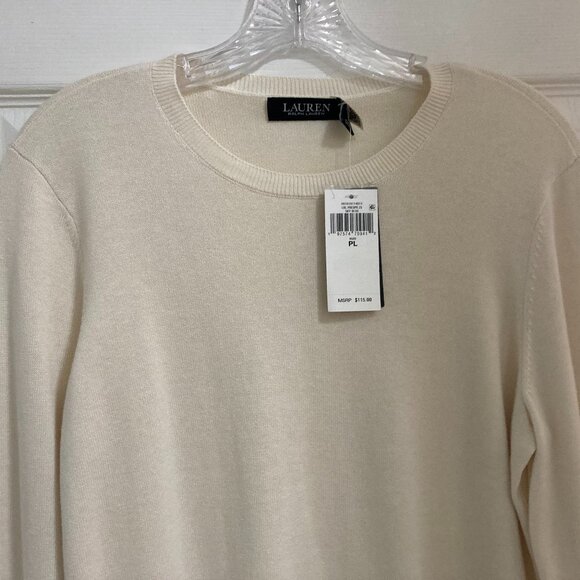 NEW Ralph Lauren Beige Sweater L - Picture 2 of 3